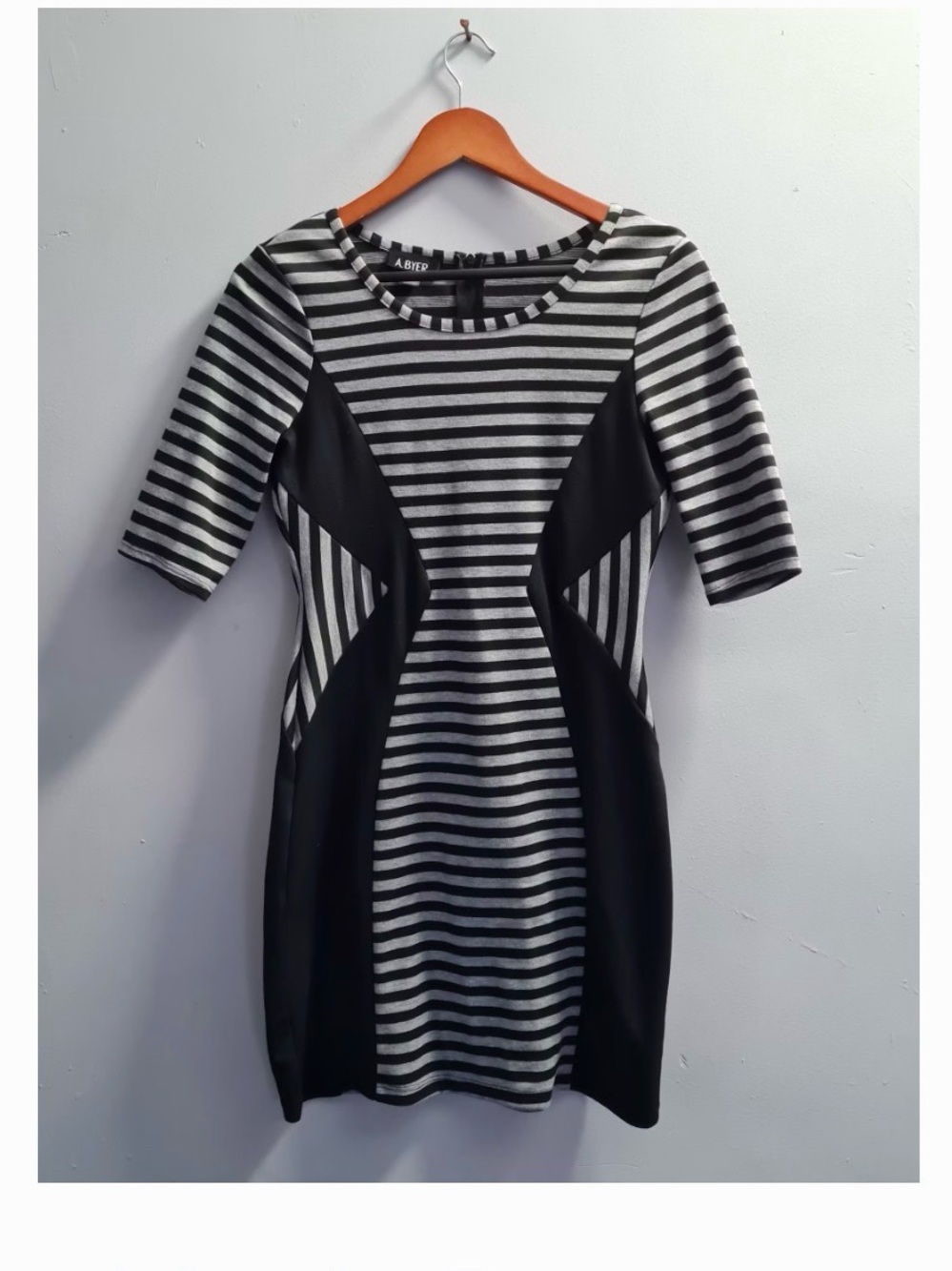 BCX Bodycon Sheath Dress Striped Knee-Length, Size: 13